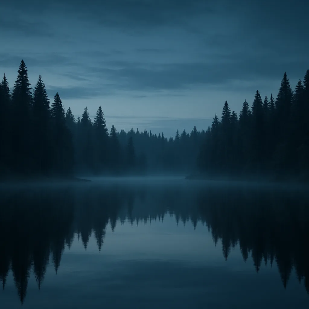 Misty forest lake at dawn — representing clarity emerging from complexity